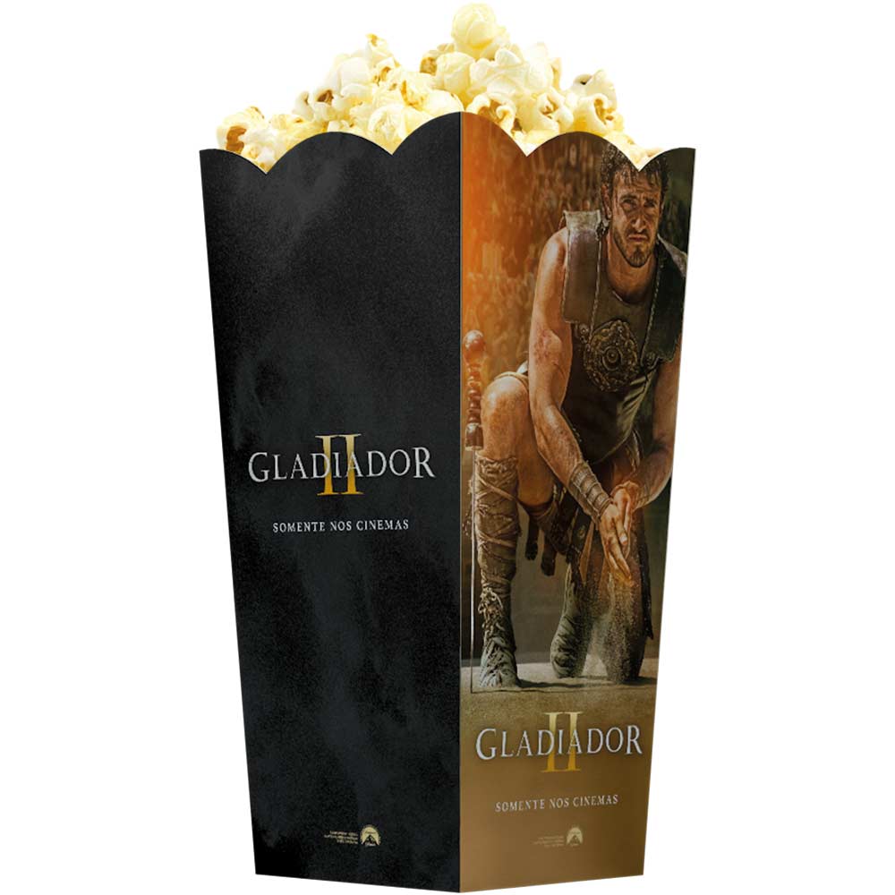 Caixinha de Pipoca Gladiador II Grande